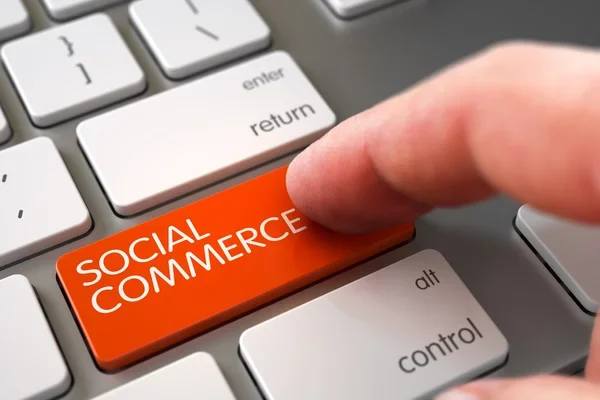 Depositphotos 120361924 Stock Photo Hand Touching Social Commerce Key