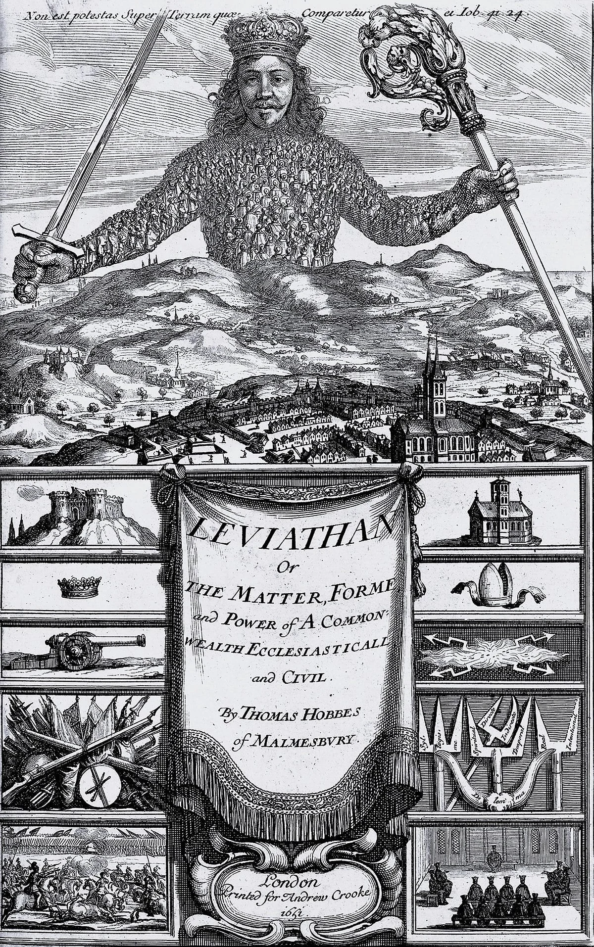 Leviathan, or the Matter, Forme, & Power of a Comm - caption: 'Leviathan'
