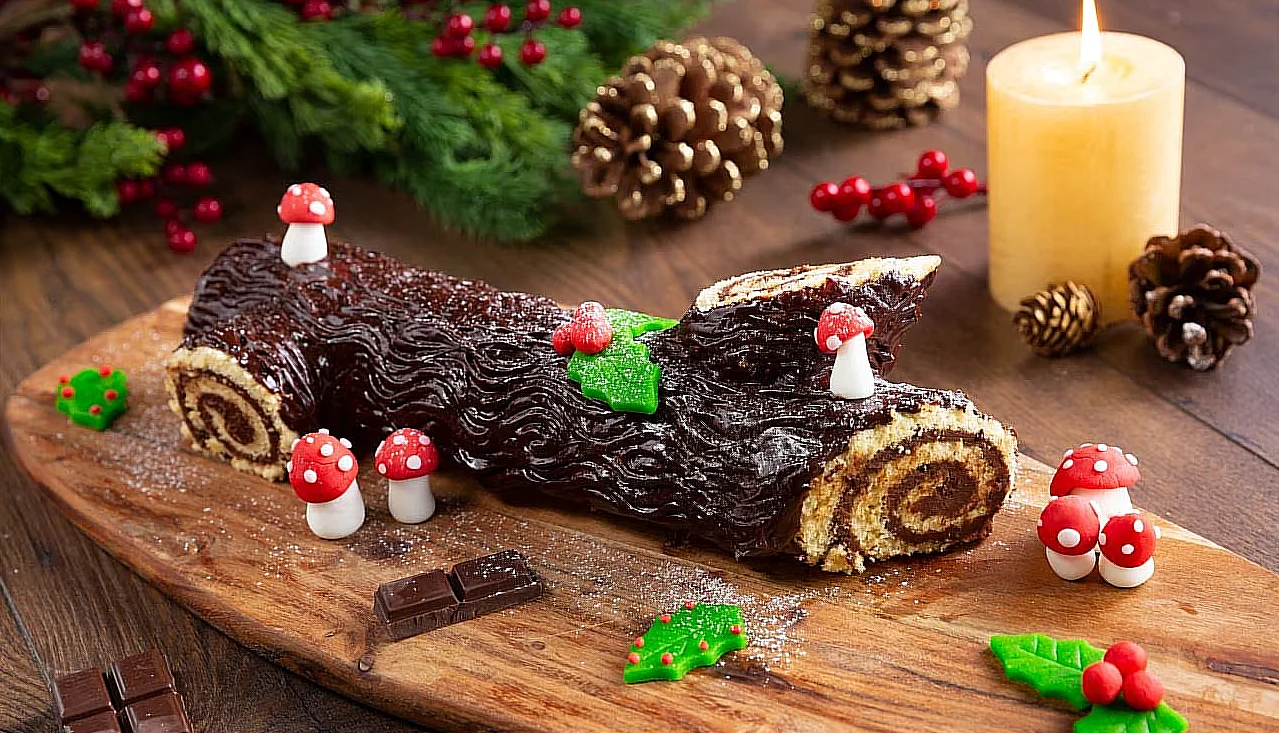Tronco de Yule tomado de la página de Nestle Cocina