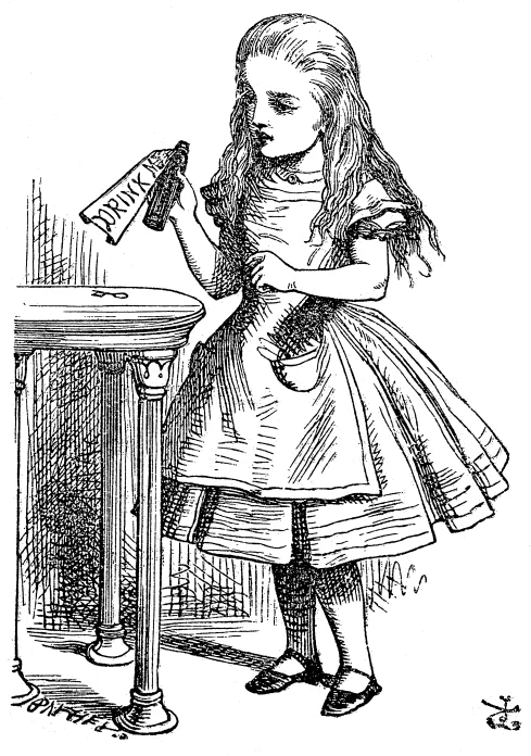 Alice Par John Tenniel 04. Imagen de dominio público.