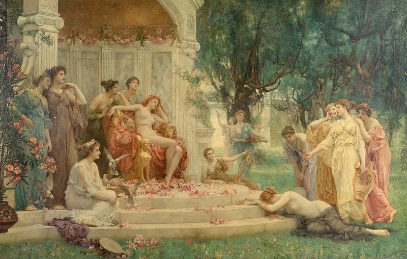 Psique ante el Trono de VenusHenrietta Rae 1894