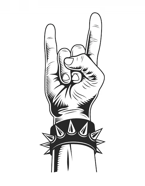 Concepto Gesto Rock Monocromo Vintage 225004 1211