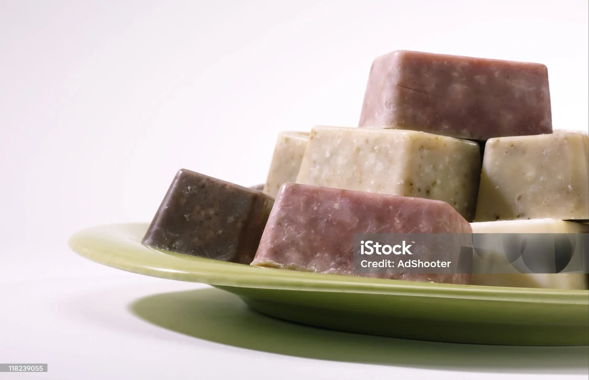 A Group Of Homemade Soaps.