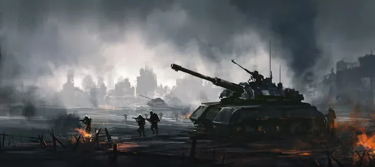 Escenas guerra cruel pintura digital 456031 162