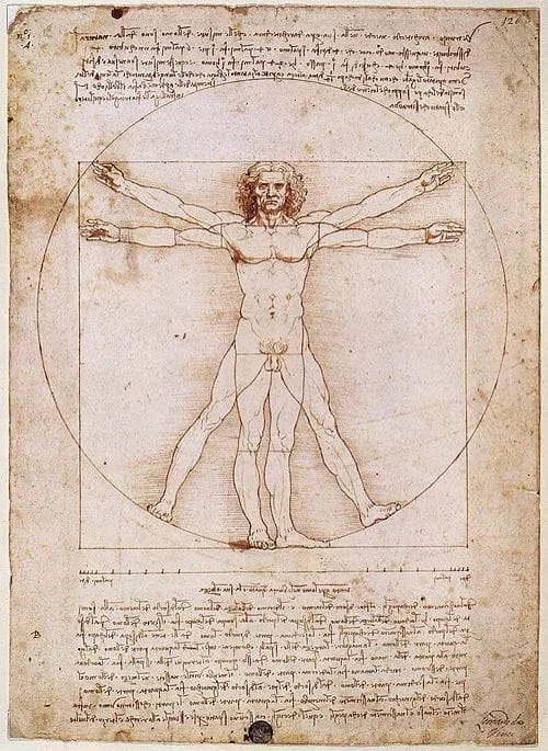 El hombre de Vitruvio de Leonardo da Vinci