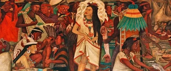 La malinche mural diego rivera