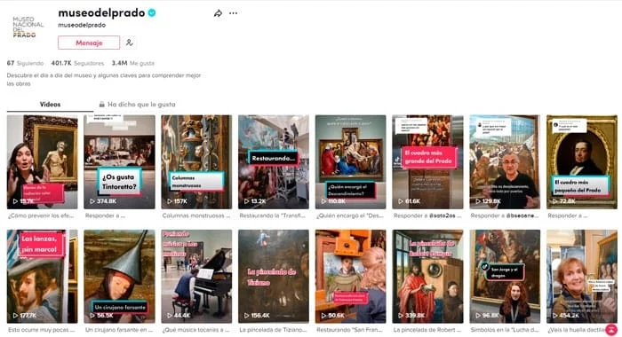 Museo Del Prado En Tiktok imagen tomada de google