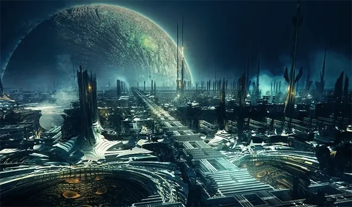 Paisaje Ciencia Ficción Cgi Ia