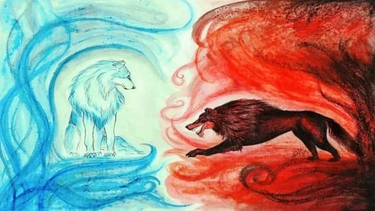 Los dos lobos