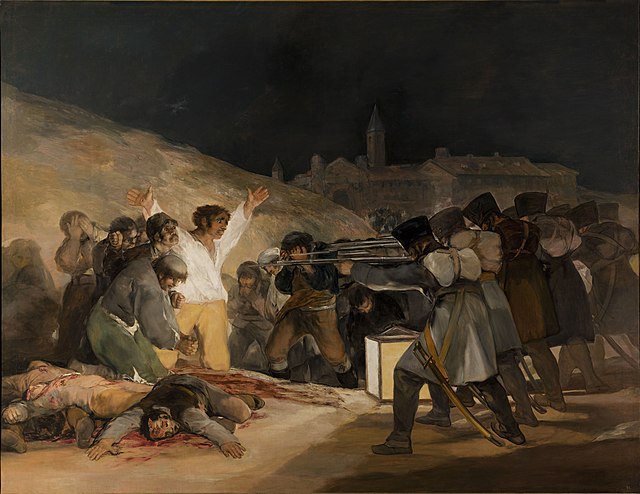 El Tres De Mayo, By Francisco De Goya, From Prado Thin Black Margin